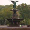 Western outdoor decor large bronze angel water fountain